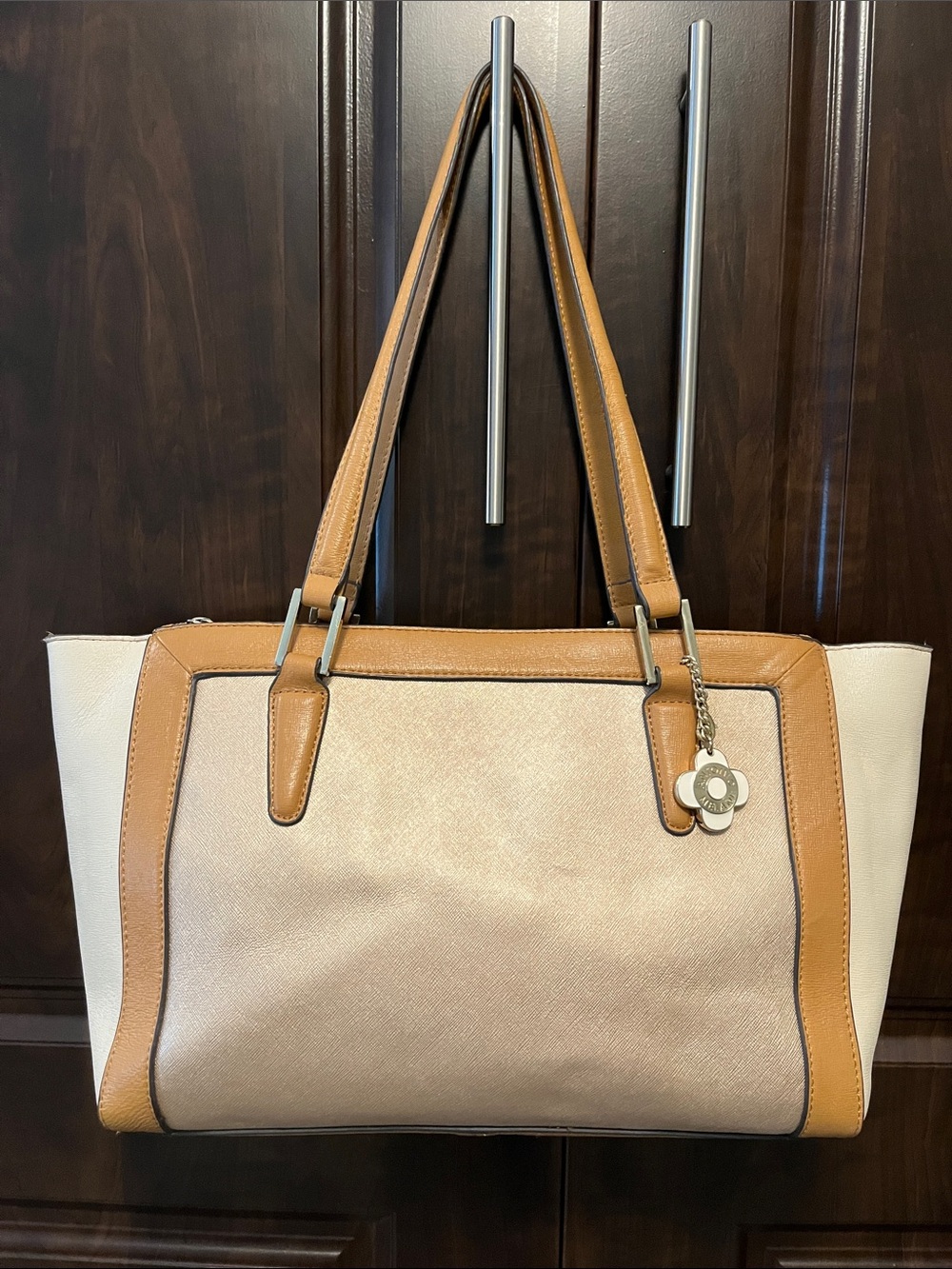 Antonio Melani Leather Satchel Purse